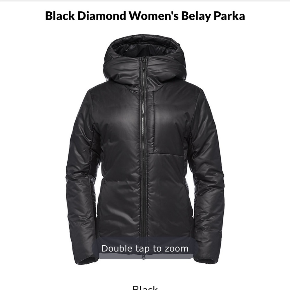 Black diamond womens belay parka